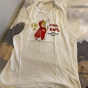 RE/DONE I’m A Little Devil Muscle Tee